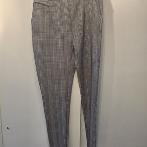 Women's Classic Gray Plaid Pants